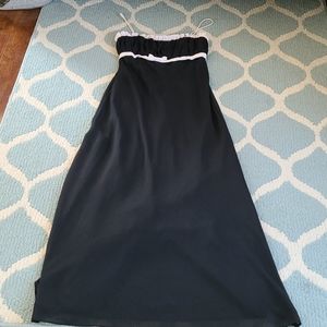 Black and pale pink formal dress